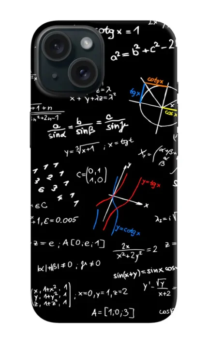 Mathematics Formula iPhone 15 Plus Back Cover