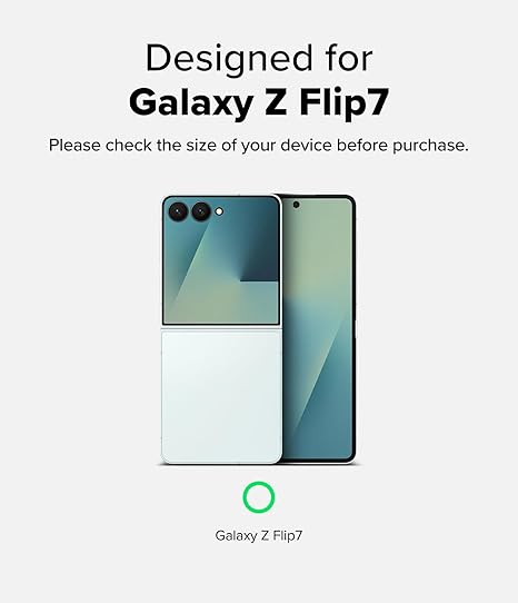 Ringke Onyx Magnetic Case for Samsung Galaxy Z Flip7 – Slim MagSafe Compatible Anti-Slip Protective Cover (Dark Green) - Image 3