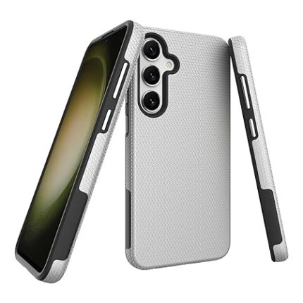 NOXO Samsung Galaxy S24 Frost White Case | Triangle Hybrid Shockproof Cover