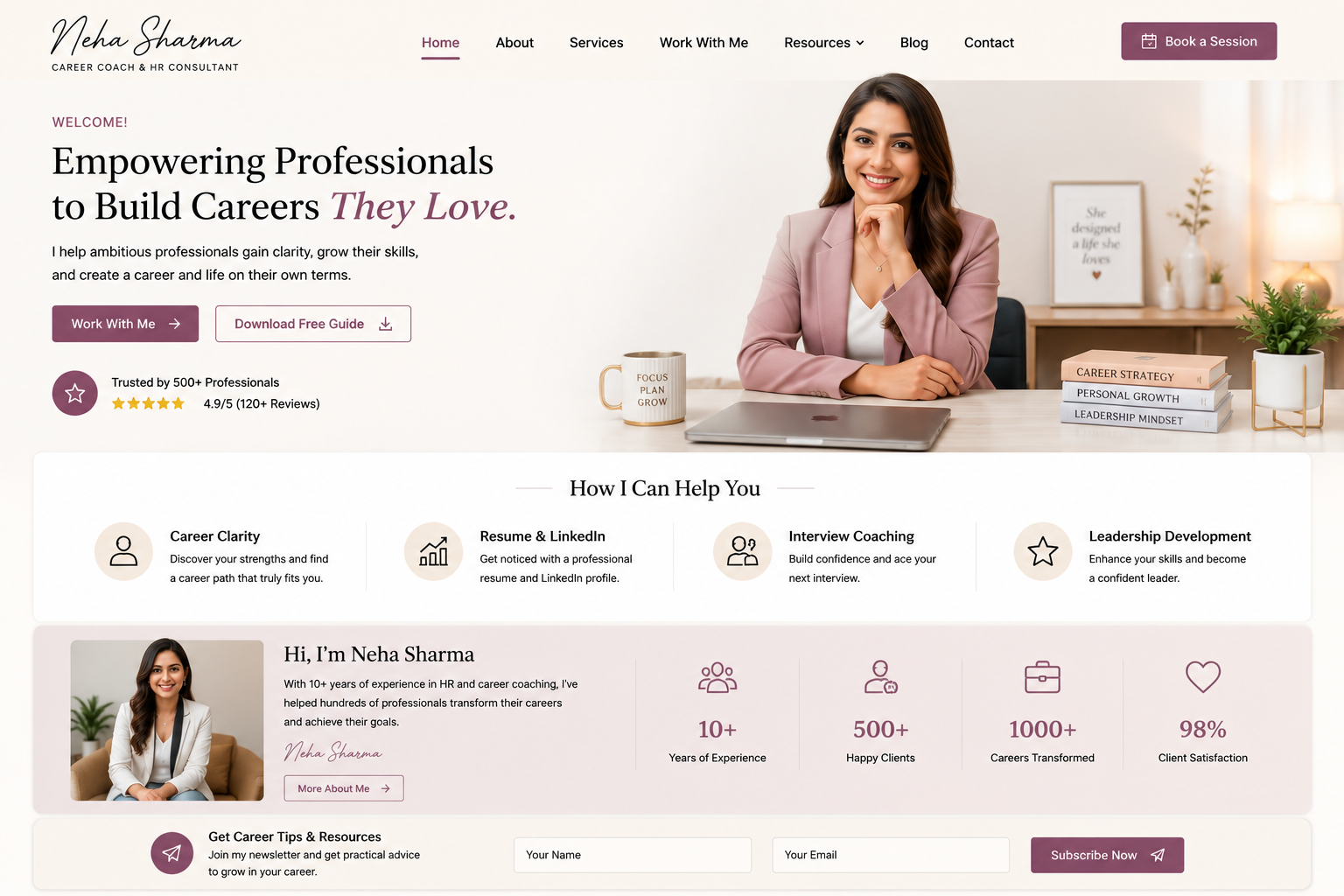 6 Neha Sharma – Career Coach & HR Consultant