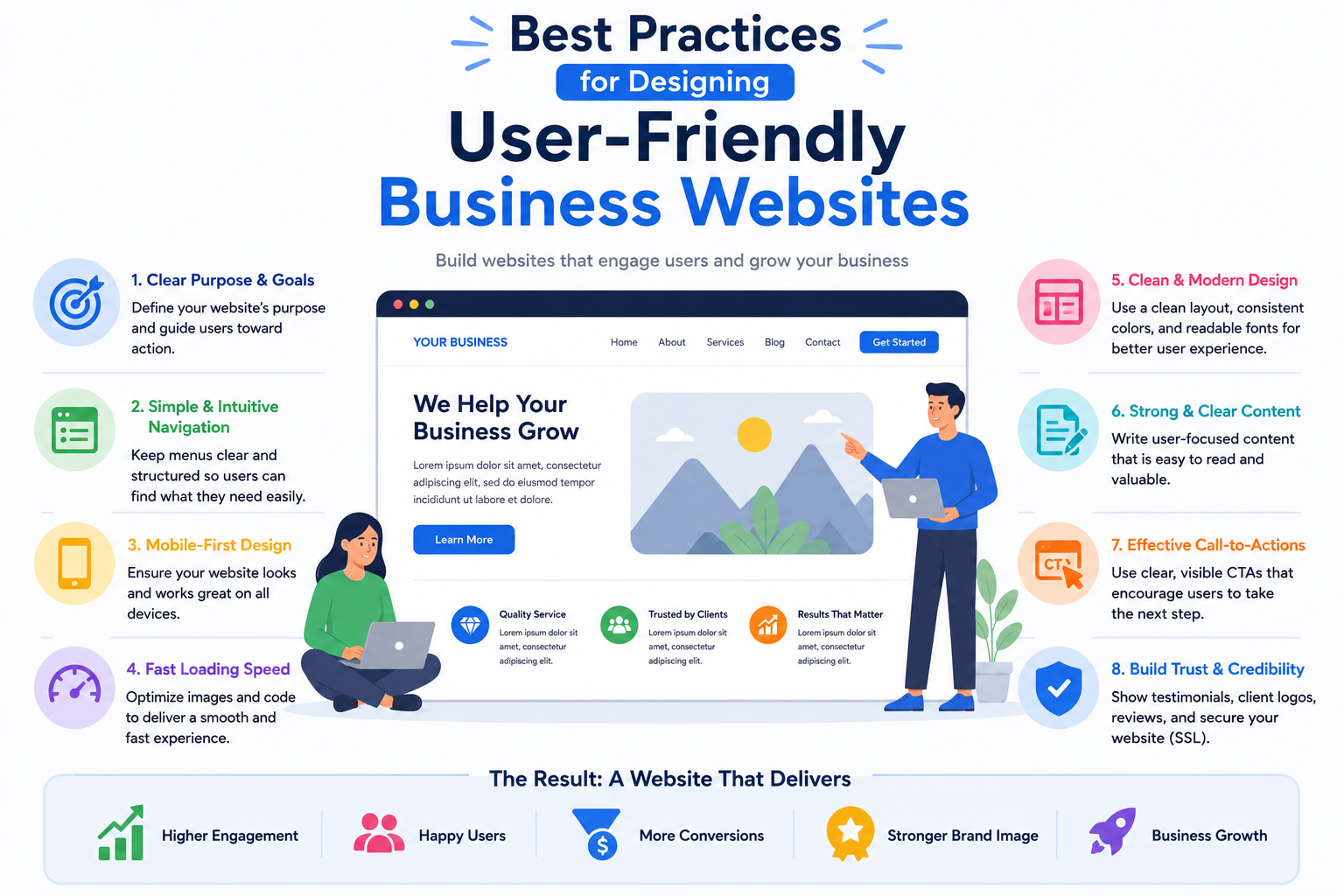 Best Practices for Designing User-Friendly Business Websites